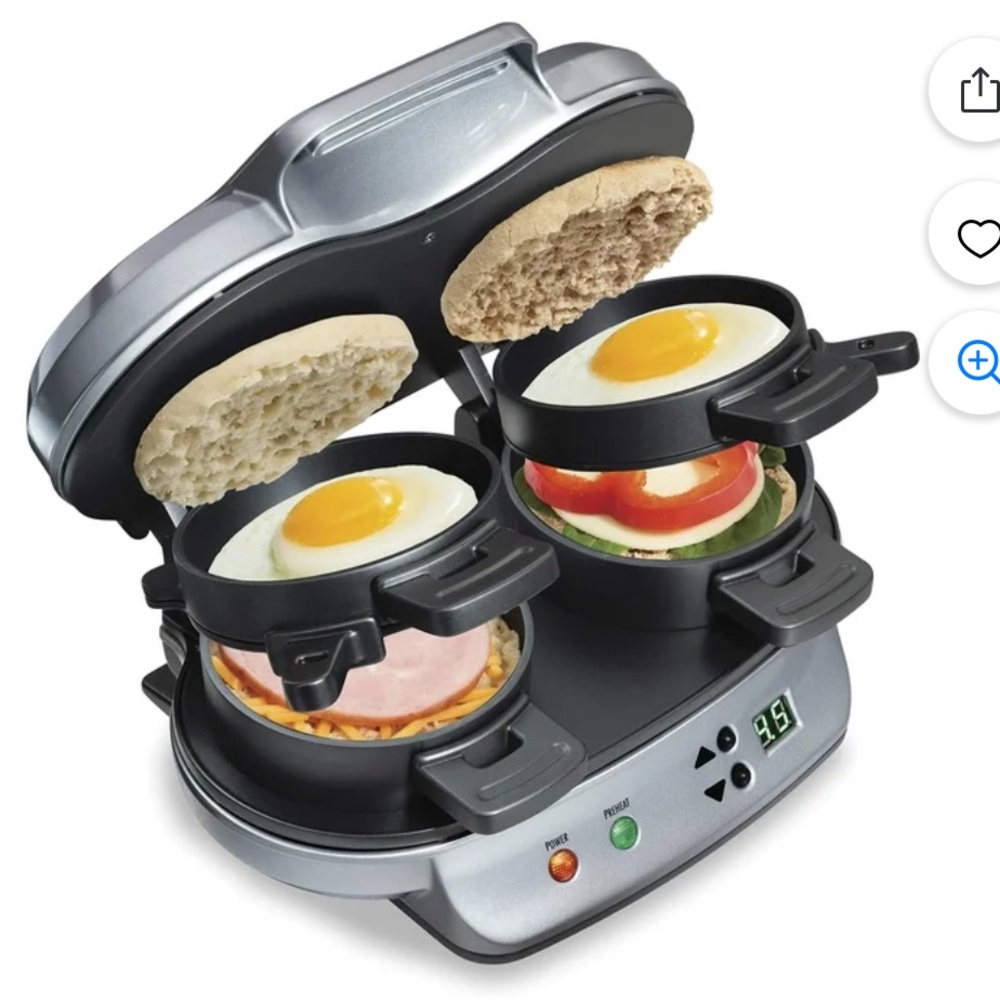 Dual Breakfast Sandwich Maker